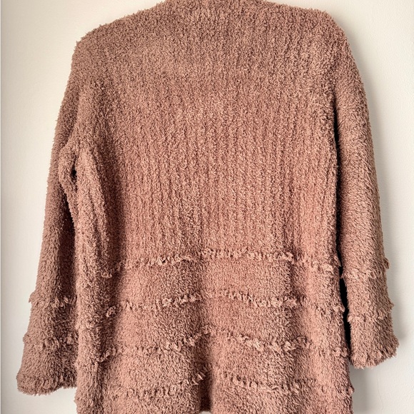 Barefoot Dreams CozyChic Boardwalk Cardigan in a sable brown size XS - Picture 5 of 6